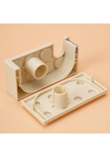 Fochsia 1 Adet Sarı Bant Kesme Makinesi, Ofis İçin Yaratıcı Şeffaf Bant Dispenser Ve Saklama Kutusu Diğer