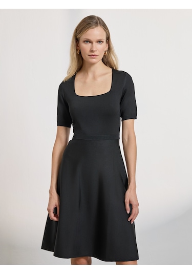 Karaca Kadın Elbise-siyah 124323003-07-l 120300 Siyah