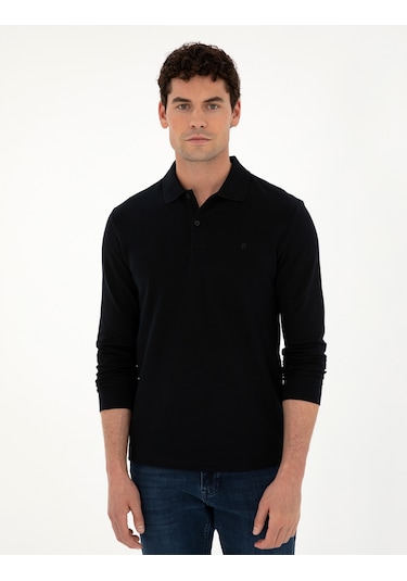 Pierre Cardin Erkek Siyah Sweatshirt 50294438-VR046 Siyah