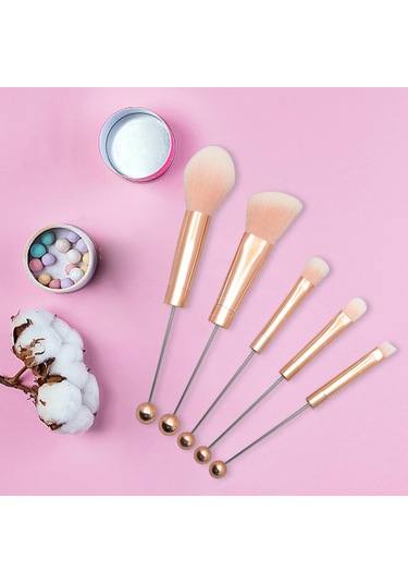 Suntek 5 Adet Boncuklu Göz Farı Allık Kozmetik Fırçalar