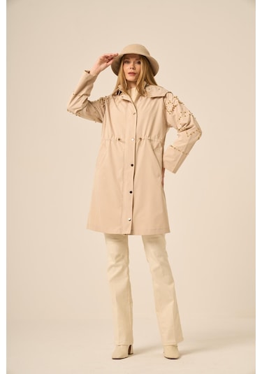Ftz Women Kadın Trenç Kaban Beige 31217 Beige