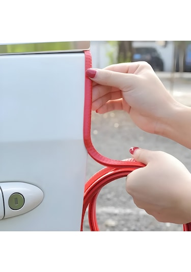 Seat Toledo Oto Araç Kapı Koruma Fitili 5metre Parlak Kırmızı Renk