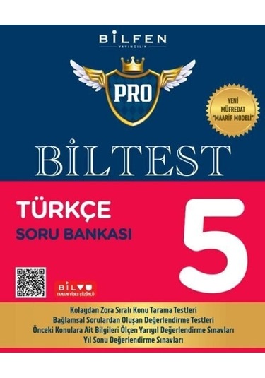 Bilfen 5.sınıf Biltest Pro Türkçe Soru Bankası Yeni Müfredat