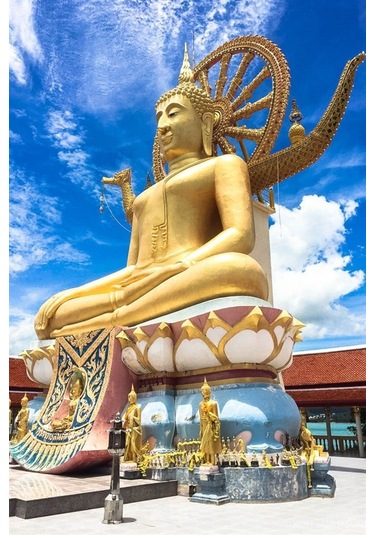 Tayland Buda Temalı Oval Magnet