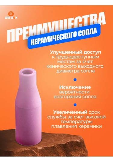 Wel Wok Mıg Yarı Otomatik Kaynak Makineleri İçin Meme 5 Adet Seramik 167518708