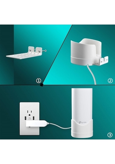 Tongxida Tp-link Deco M4/e4/p9/s7 Yönlendirici Duvar Montaj Kancası Beyaz Beyaz
