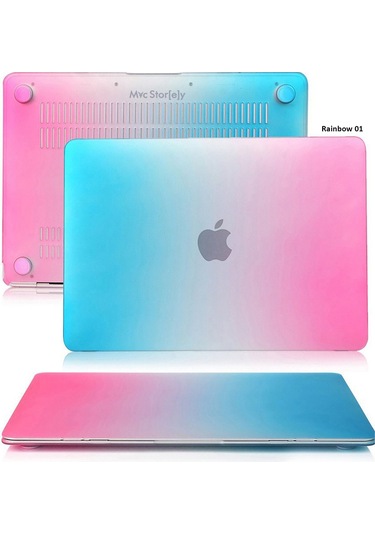 Macbook Air Kılıf 13 İnç Rainbow Eski Usb'li Model 2010-2017 A1369 A1466 İle Uyumlu Rainbow 01