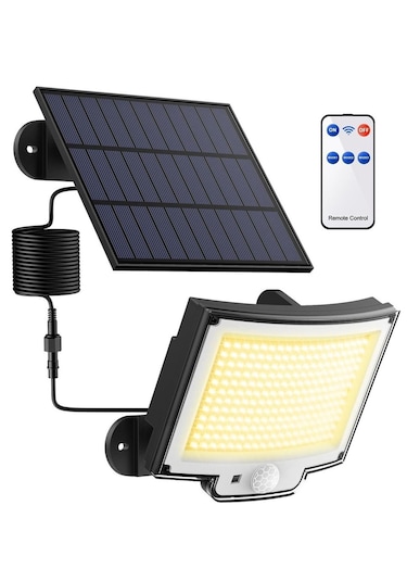 Greentech Güneş Enerjili, Hareket Sensörlü, 228 Boncuk Led Aydınlatma / Gt-sl33 228 Boncuk Led