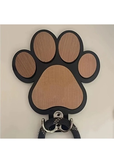 Cordial Beyaz El Yapımı Şık Ahşap Pençe Duvar Askısı Havlu Ve Elbise Askılığı Beyaz