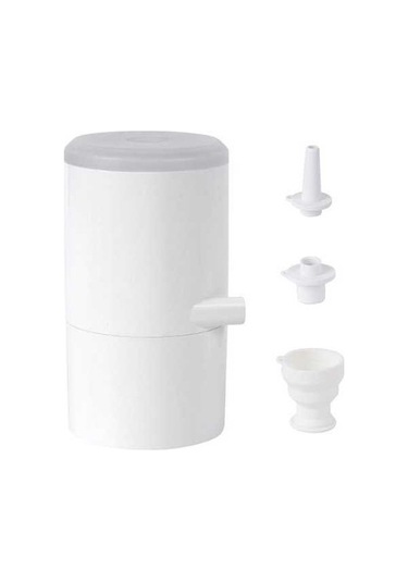 Novahub Taşınabilir Şişirme Pompası - Led Işık, Hızlı Şişirme, 3 Nozullu, Şarj Edilebilir, İç/dış Mekan Uygun