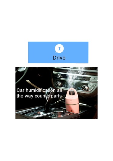 Sones 1.5w - 2w 175ml Mini Taşınabilir Usb Negatif İyon Nemlendirici Güzellik Ve Su Takviyesi Enstrümanı Renkli Led Işıkla