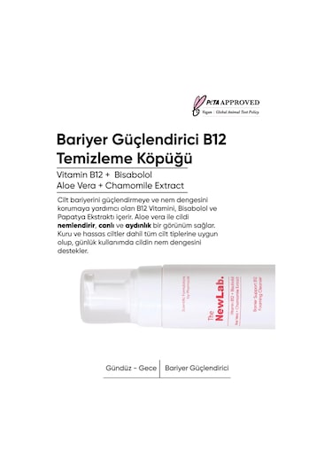 The NewLab Bariyer Güçlendirici B12 Temizleme Köpüğü