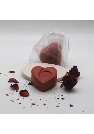 Tardan Kalp Desenli Gül Kokulu Dekoratif Banyo ve El Sabunu 2 x 100 G