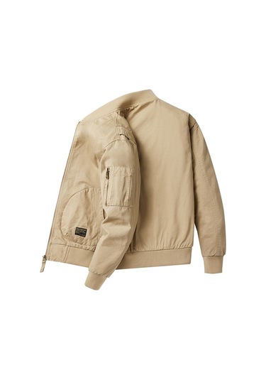 Erkekler İçin Dayanıklı Pilot Ceketi Haki