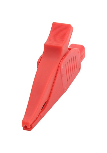 Moveevo Kırmızı Bakır Elektrikli Klem 32a/1000v, 39.5mm Açılış, 4mm Banana Plug Uyumlu, Pa Kapaklı, Araç Akü Testi Ve Jumping Start İçin