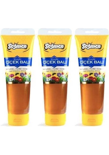 Seğmen Süzme Çiçek Balı Tüp 350 G 3'lü