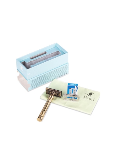 Pearl Shaving Krom Kaplama Antik Taraksız Jiletli Tıraş Bıçağı