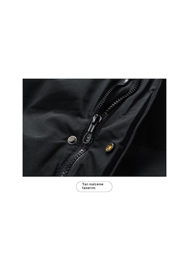 Büyük Beden Yeni Kışlık Erkek Pamuklu Dolgulu Ceket Yeşil