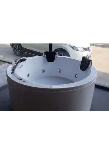Alika 150x150 Çap Oval Jakuzi Küvet Sistem -2 8 +10 Jet