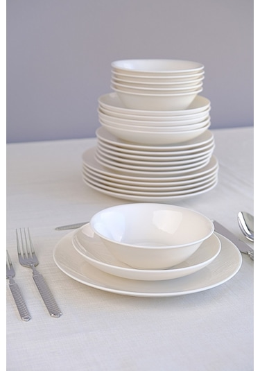 Tabak Evi Porselen Chic Yemek Takımı 24 Parça 6 Kişilik