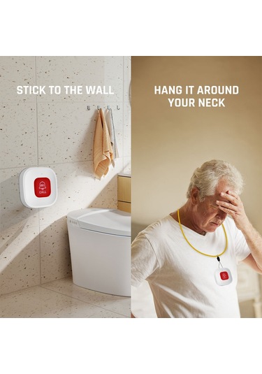 Wifi Acil Çağrı Düğmesi Mini Taşınabilir Acil Durum S6879-2