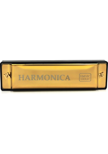 Hermann Mayer Hm10c Gold Harmonica - Domajör Mızıka