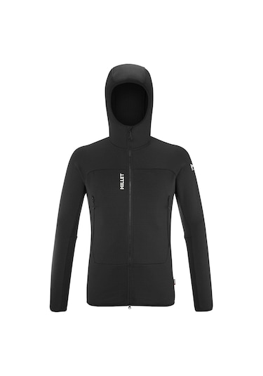 Millet Fusıon Grıd H Erkek Kapşonlu Polar Ceket Tam Fermuarlı Mıv9024 0247 Siyah
