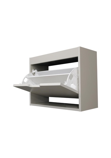 Remy 1 Kapaklı Ayakkabılık Kumtaşı - Antrasit