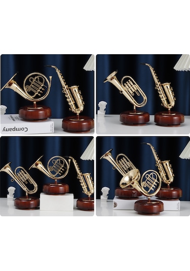Vkemall Müzik Kutusu Trompet Müzik Kutusu Klasik Kurmalı Müzik Kutusu Dönen Müzik Kutusu Dönen Tabanl