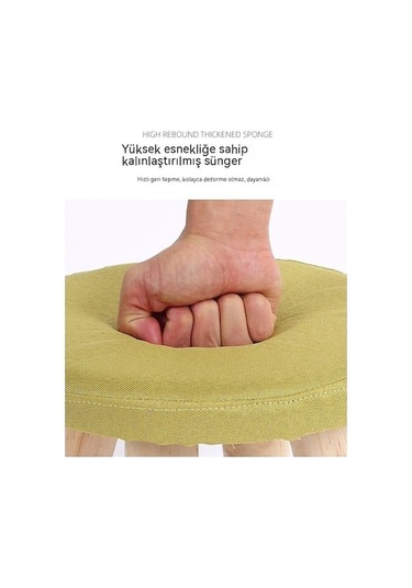 Yuvarlak Yaratıcı Turuncu Tipi Taburesi, Tabure, Tabure, Tabure Şık Sevimli Sandalyesi, Masif Küçük Küçük Kanepesi Ev Çocuk Çağdaş Bebek Alçak Ahşap - Pz Turuncu Turuncu