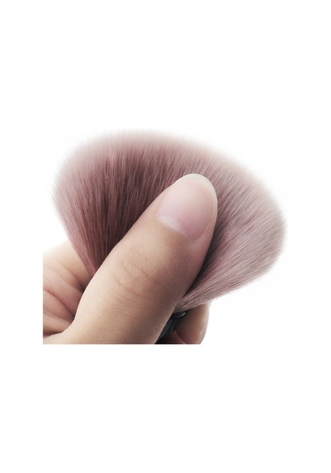 Sones Tek Küçük Bel Makyaj Fırçası Tırnak Pudrası Toz Allık Gevşek Pudra Fırçası, Özellikler: Pembe Çubuk Pembe Saç