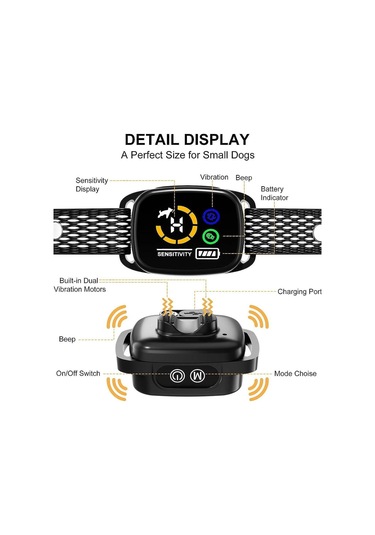 Homyl Akıllı Anti Havlama Tasması Köpek Küçük Orta Büyük