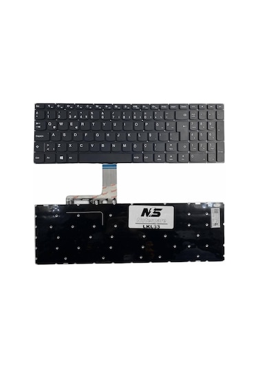 Lenovo İle Uyumlu Ideapad 510-15ıkb, 510-15ısk Notebook Klavye Siyah Tr