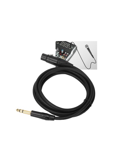Yaleker Jorındo Xlr Dişi İle 6.35mm Trs Erkek Dengeli Kablosu - 22awg Oksijenli Kupfer, Ses Kalitesi Ve Iletim Gücü İçin Stüdyo/live Performans, 1 Metre Jd6001