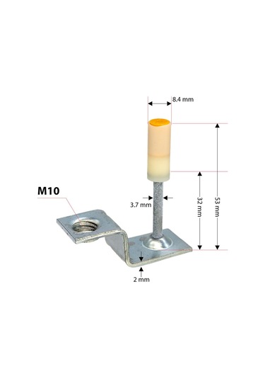 Red Hit Mx001 M10 Tij Asma Tavan Barutlu Çivi 100 Lü Paket