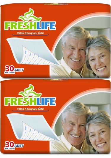 Freshlife Hasta Yatak Koruyucu 90 180cm 60 Adet 2pk 30