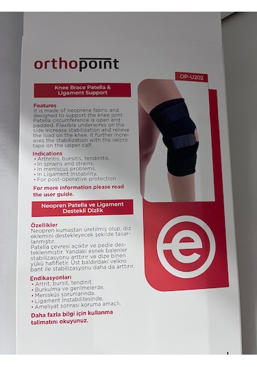 Patella Ligament Destekli Dizlik - Bedensiz