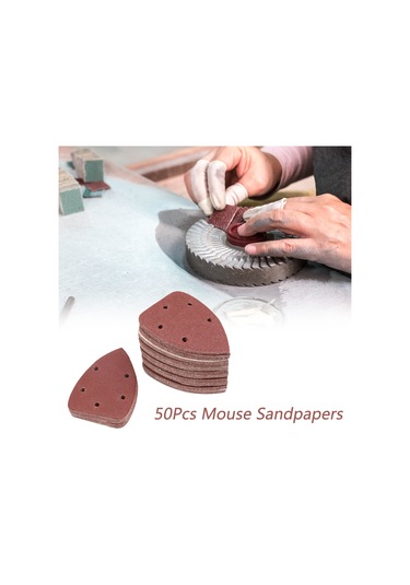 50 Adet Fare Zımpara Sayfaları Diskler Zımpara Pedleri E13164