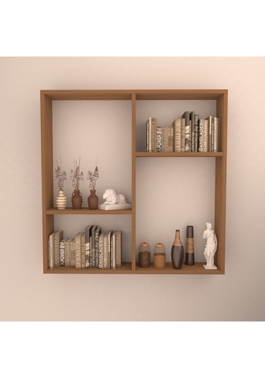 Rafkestir Bologna 1 Duvar Rafı Bambu ( Parlak )