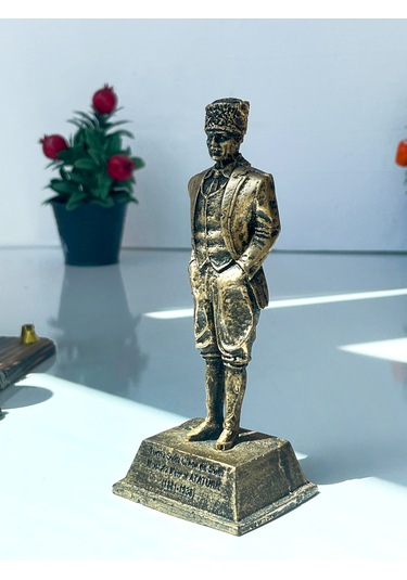 Mustafa Kemal Atatürk Askeri Heykeli 1881-1938 Anı Figürü