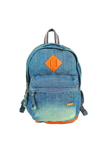 Alone Sırt Çantası Yeşil Kot Denim Unisex 5121