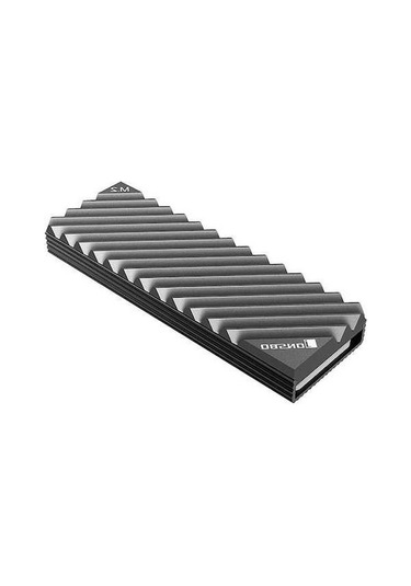 Novahub Jonsbo M.2 Ssd Soğutucu - Pasif Alüminyum Soğutucu, Gri/kırmızı, Kolay Kurulum