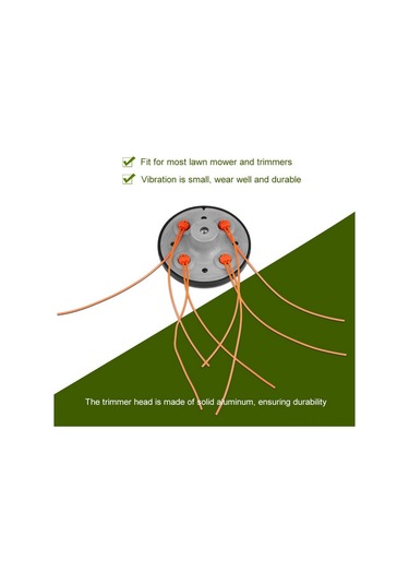 Singree Evrensel Çim Kesme Başlığı - 4 Kesme Hattı, Kolay Kurulum, Hafif Ve Dayanıklı