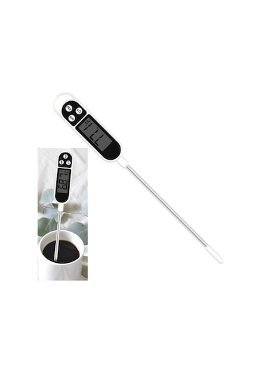 Lcd Dijital Sıvı Yoğurt Çorba Maya Termometresi Daldırmalı N11.595