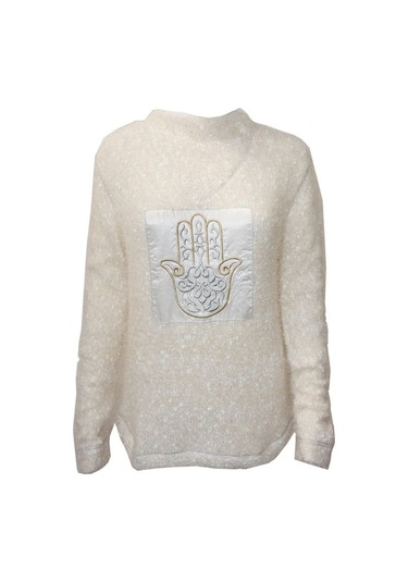 Bulalgiy Kadın Ekru Kazak - Bga00028M