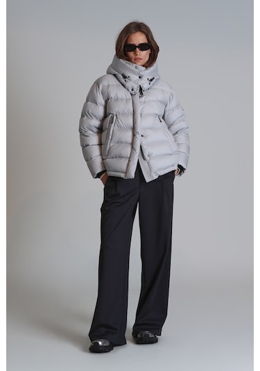 Lufian Rose Kaz Tüyü Kadın Mont Taş Taş 122120038100190 Taş