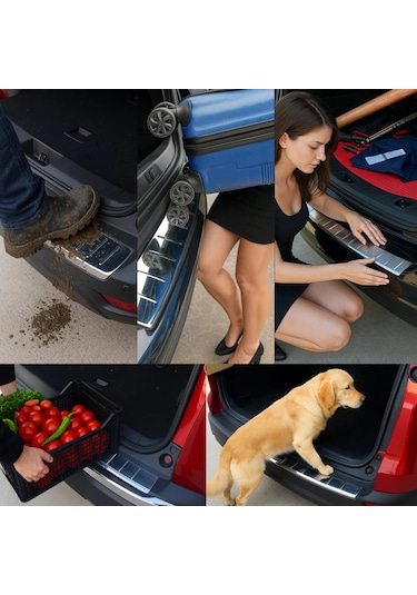 Opel Zafira Life Arka Tampon Eşiği - Krom, Uzun Şase 2019 Ve Sonrası