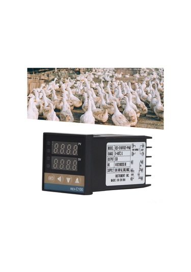 Mufunye Dijital Pıd Sıcaklık Kontrol Seti Rex-c100 : 0-400 C Aralığı, 1m Termokuple Ve 40a Röle İle Inkübasyon, Çiftlik Ve Sanayi Kontrolü
