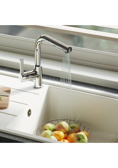 Adell Kelvin Spiralli Mutfak Bataryası Krom