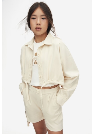 Nk Kids 38345 Kız Çocuk Krem Pebble Gömlek Krem